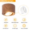 GeyouLux LED Surface-Mounted Spotlight, Dimmable, Extra Flat & 30° Swivel,