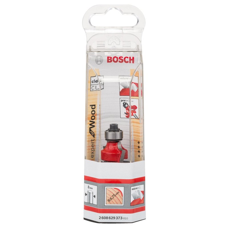 Bosch 2608629373 Rounding Router Bit"Expert" 8mmx22, 2mmx55mm