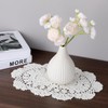 2 Pcs Cotton Crochet Doilies Beige Handmade Lace Crochet Placemats