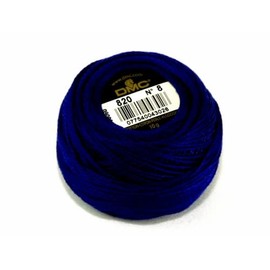 DMC Cotton Perle Thread Size 8 820 - per 10 Gram Ball