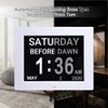 HeyJiaYu 8 Inch LCD Digital Calendar Day Clock, Dementia Clock