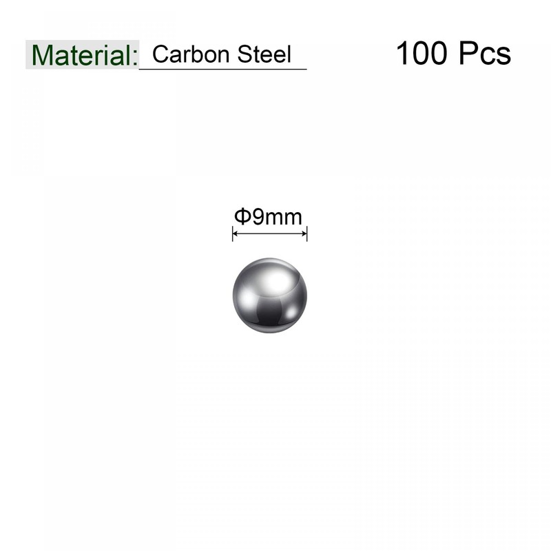 sourcing map Pack of 100 9 mm Carbon Steel Storage