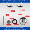 Sink Strainer Basket, Diameter 79 mm, Compatible with Blanco 119146,