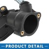 A ABSOPRO Thermostat Housing Assembly for Peugeot 1007 05-09 Black