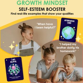 TRUDY & RUDY - I Am Stardust | Family Card Games | Positive Affirmation Cards for Kids | Boost Self Esteem & Mindfulness | Card Games for Kids | Gifts for Ages 8, 9, 10 and Up