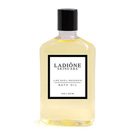 Lime Basil Mandarin Bath Oil (USDA Organic + Natural Ingredients) - LADIONE SKINCARE