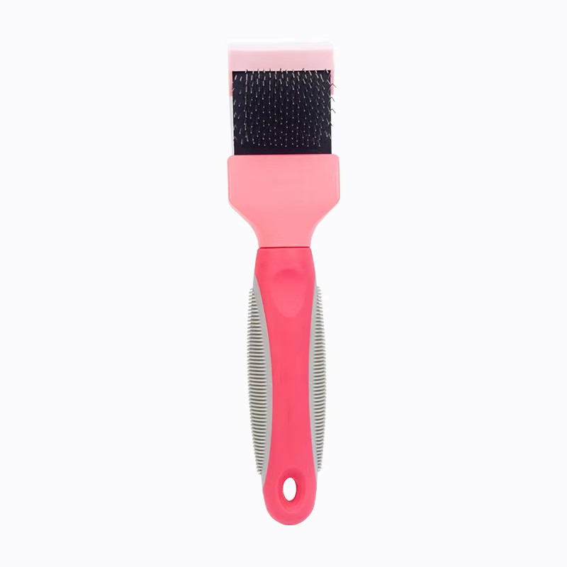 Dog Deshedding Brush – Double Sided Pet Hair Trimmer Comb,