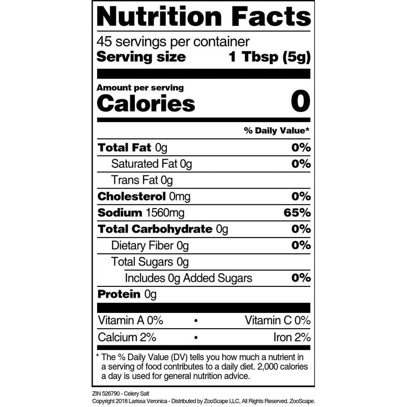 Celery Salt (8 oz, ZIN: 526790)
