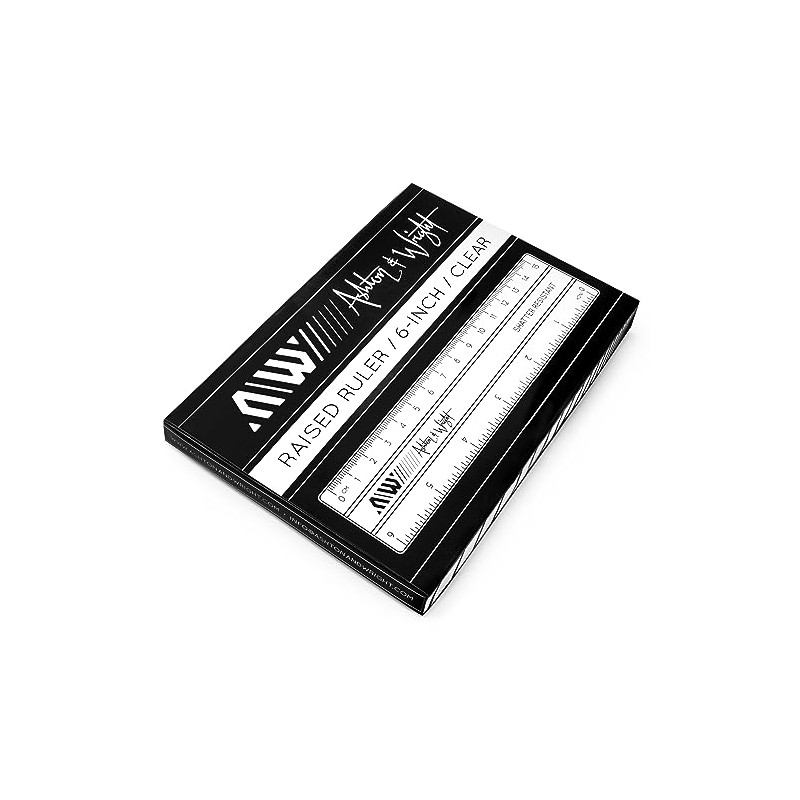 Ashton and Wright - 6 Inch / 15cm Raised Rulers