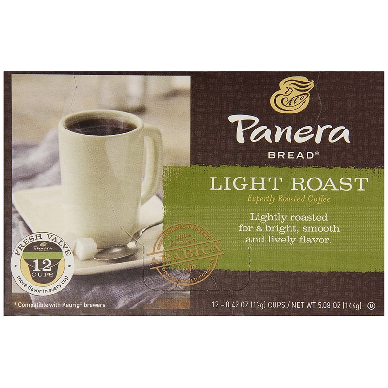 Panera Bread Coffee, Light Roast, 12 Count