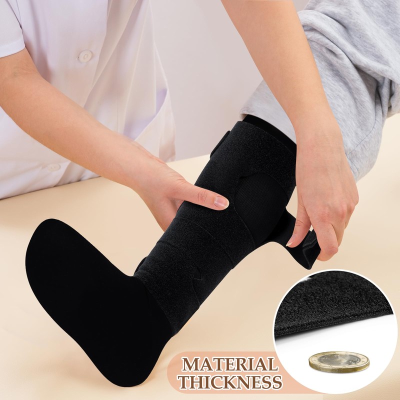 3 Pair Lymphedema Compression Leg Wrap with Calf Compression Sock
