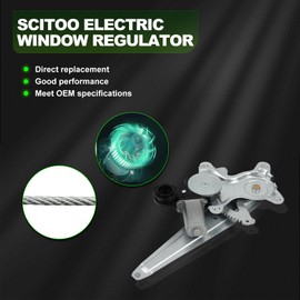 SCITOO Rear Right Power Window Regulator with Motor Fit for 2014-2018 for Toyota Corolla,69803-0D150