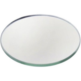 Plymor 3.5" Round, 3mm Thick Non-Beveled Glass Mirror Circle, Pack of 12