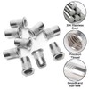TOMVAES 100PCS M6 Rivet Nuts,Rivet Nuts,Nut Inserts,Flat Head Threaded Insert