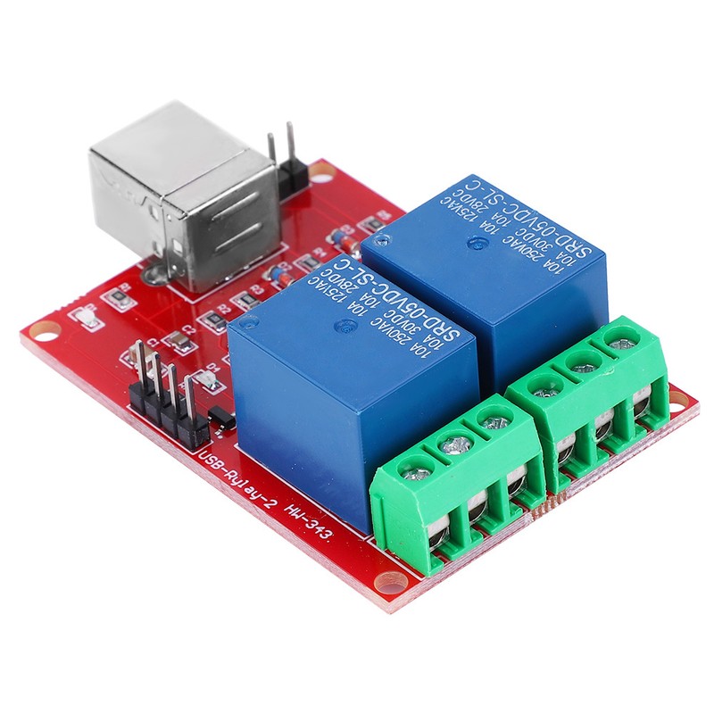 5V USB Control Switch 2 Channel Relay Module Computer PC