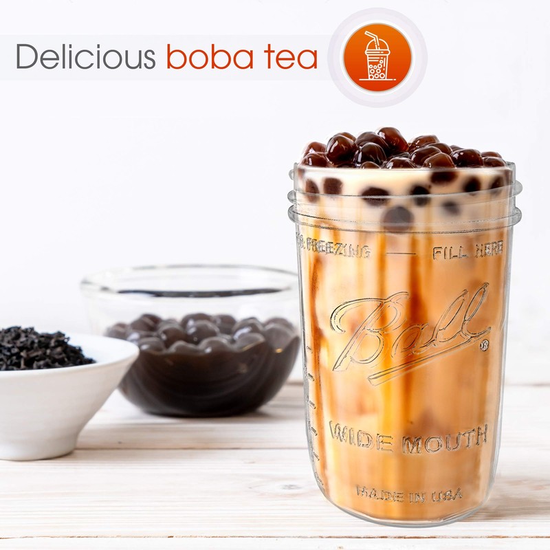 Reusable Wide Mouth Smoothie Cups Boba Tea Cups Bubble Tea