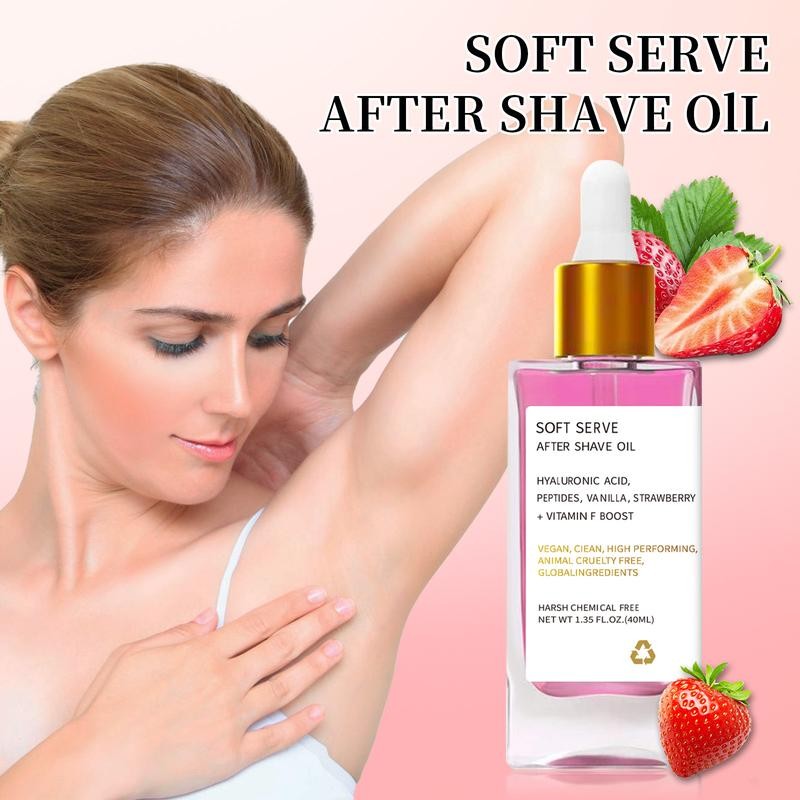 Soft Serve After Shave Oil - Strawberry & Vanilla Scent:_Strawberry