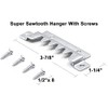 Large Premium Quality Professional Sawtooth Hanger with Screws (4 Pack)