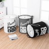 Foldable Fabric Laundry Basket Cotton Laundry Large Bag Collapsible Storage