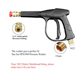 Replacement Car High Pressure Washer Gun for Sun Joe SPX3000, OPACC 3000PSI for Vehicle Pressure Power Wash Washers
