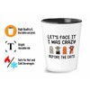 Bubble Hugs Cat Owner Shot Glass 1.5oz - crazy before