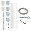 vidaXL 29-Piece Balcony Screen Accessory Set - Durable and Easy