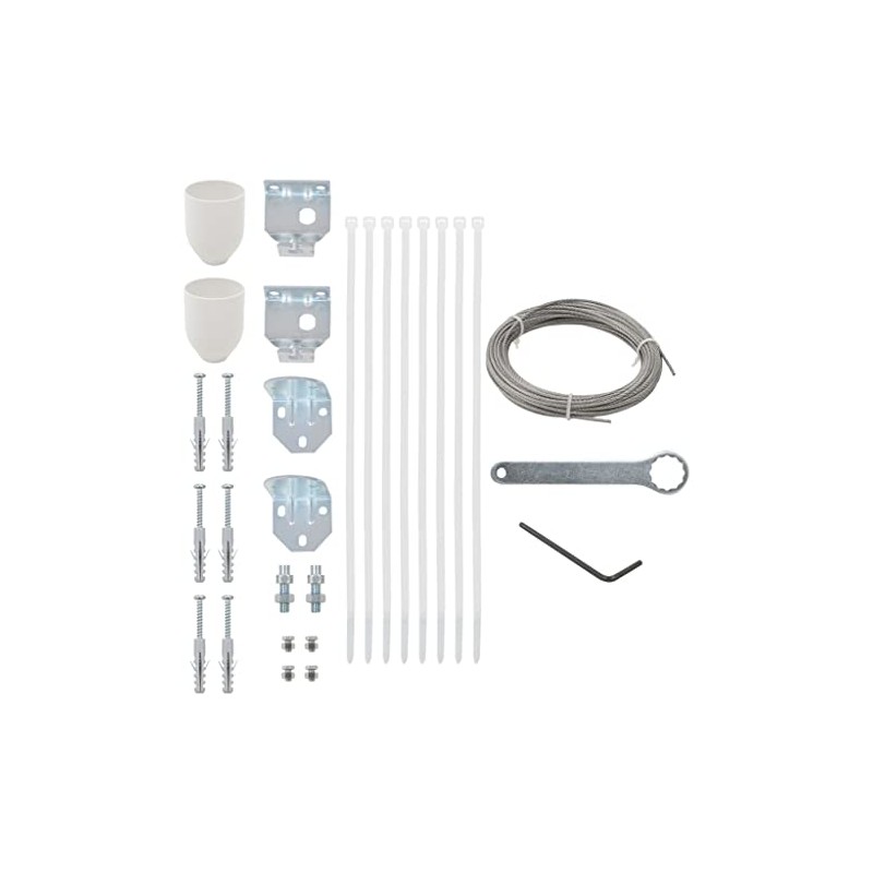 vidaXL 29-Piece Balcony Screen Accessory Set - Durable and Easy