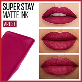 Maybelline New York Labial Liquido Matte Larga Duracion Superstay City Edition, Maybelline120 Artist  Labial Liquido Matte Larga Duracion Superstay,  