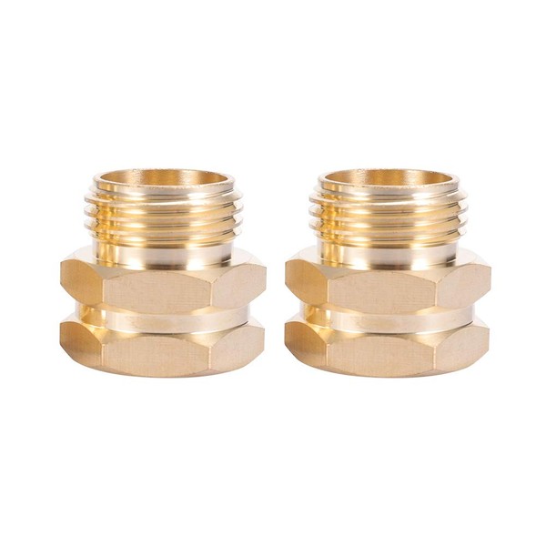 Brass Pipe to Hose Connector Fitting, Female 3/4 Pipe Thread