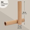 Bright Creations 24 Pack Brown Cardboard Tubes for Crafts, Empty