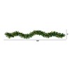 Nearly Natural 9ft. Christmas Pine Artificial Garland with 50 Warm