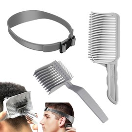 Kumomi Barber Cutte, Set of 3, Fade Comb, Barber, Trimmer, Comb, Barber Comb, Men's Comb, Curved Positioning Comb, Flat Top Comb, Barber Supplies, Haircut Band, For Home Use, Beginners, Easy to Use,