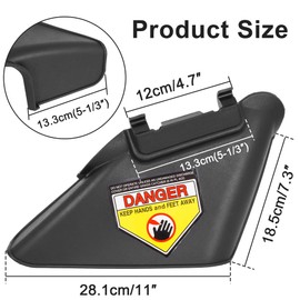 RUTU 731-07486 Side Discharge Chute Compatible with Lawn Mower TB130, TB110, TB220, TB230, 11A-A23O711, TB1100 Push Walk-Behind Mowers