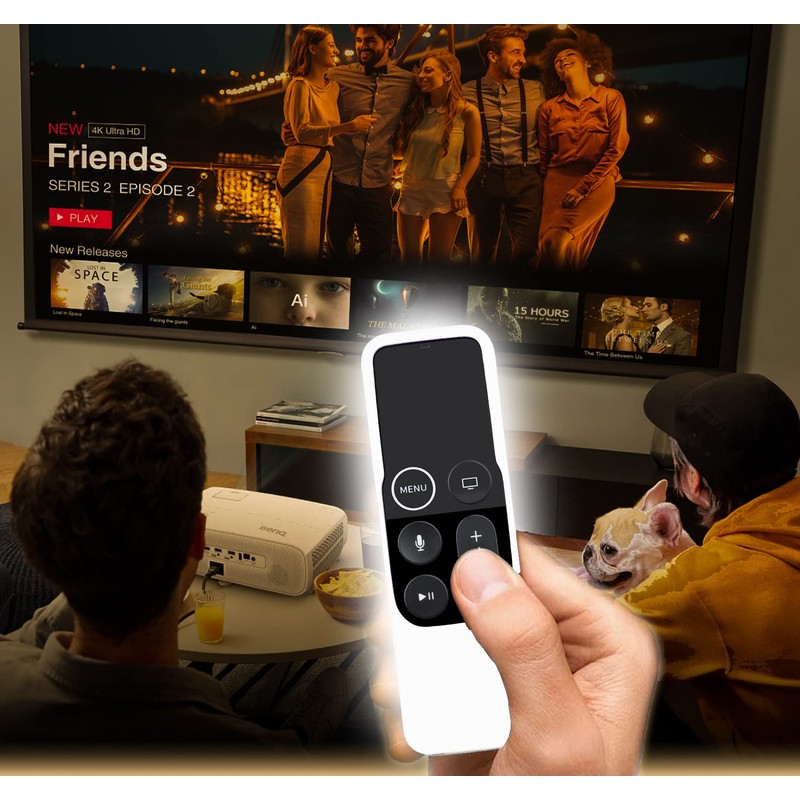 4Pack Protective Case Compatible with Apple TV Siri Remote 4K