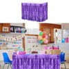 sourcing map 3 Pcs 29x108 Inch Light Purple Metallic Foil