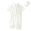 Dressy Daisy Baby Boy Baptism Outfit, Short Sleeve Christening Jumpsuit