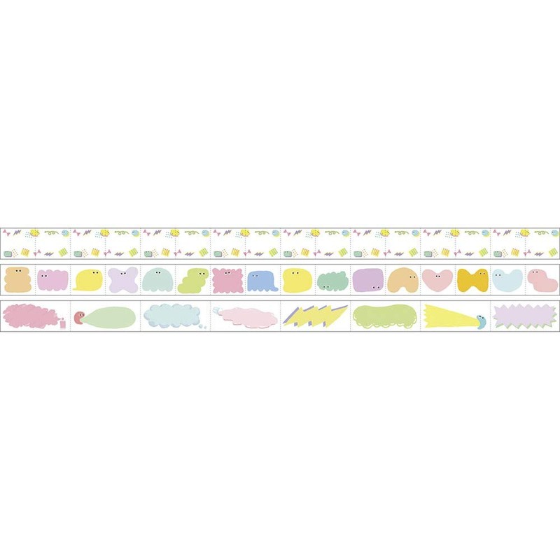 Marks MST-FA22-C Water-Based Pen Writing Masking Tape Perforated, Slim, Notebook