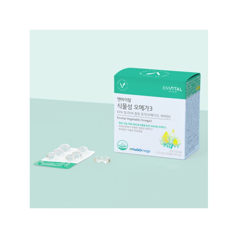 Envital vegetable omega-3 510mg / 엔바이탈 식물성 오메가3 510mg X
