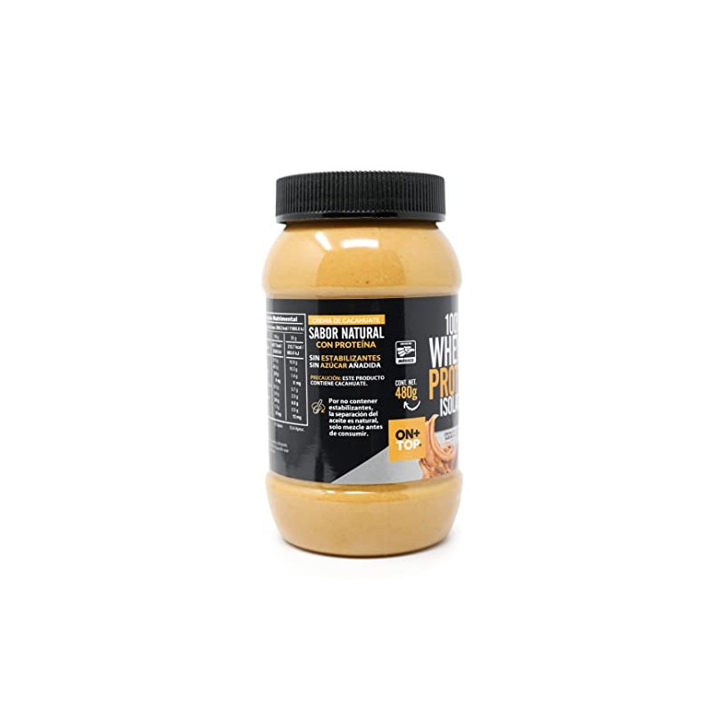 ONTOP CREMA DE CACAHUATE SABOR NATURAL + WHEY PROTEIN ISOLATE