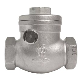 DuraChoice 1/2" Stainless Steel (316) Swing Check Valve - 200WOG