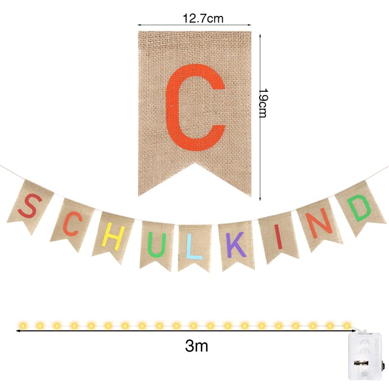 Party Garland, Decorative Jute A3