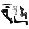TCT-MOTORPARTS Gloss Black Mid Controls Brake Side Fit For Harley