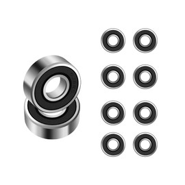 ANGEEK 626-2RS 626RS Ball Bearings 6 mm x 19 mm x 6 mm, Pre-Lubricated, Double Seal, 626RS Deep Groove Ball Bearings, Pack of 10