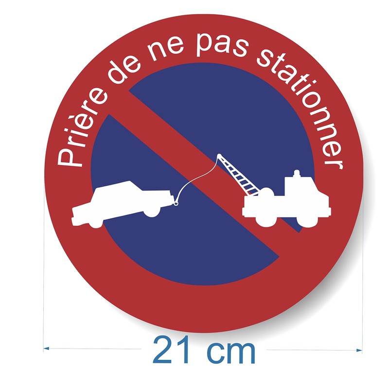 'decooo. Be No Parking Decal Sticker Sign Parken Verboten, Rain,