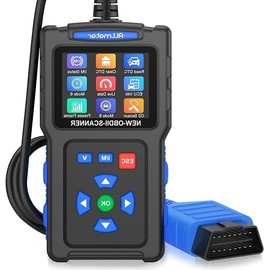 OBD2 Diagnostic Device Car, OBD2 Scanner, Fault Reader Car Diagnostic Tools for All OBD II Vehicles, 13 Languages, 9 OBD2 Modes, Voltage Detection, One Touch I/M, Error Code Reader for Car