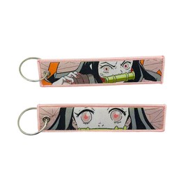 Gearcatweel 1 Pack Anime Jet Tag Keychians Motorcycle Key Tag JDM Keychain - EDC for Motorcycles, Scooters,ATV,Car and Anime Gifts KDS-01