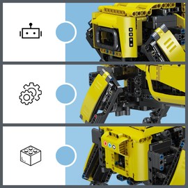 Mould King 15066 Mechanical Robot Dog Building Blocks Model, 936 Pieces Remote Controlled Robot Dog Toy for Adults and Children, DIY Building Set as Toy/STEM Project/Collectibles