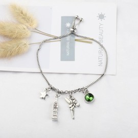 UJIMS Cartoon Movies Inspired Gift Fairy Story Fans Bracelet for Women Fairy Pixie Movie Merchandise Book Lover Jewelry (FairyPixieBracelet)