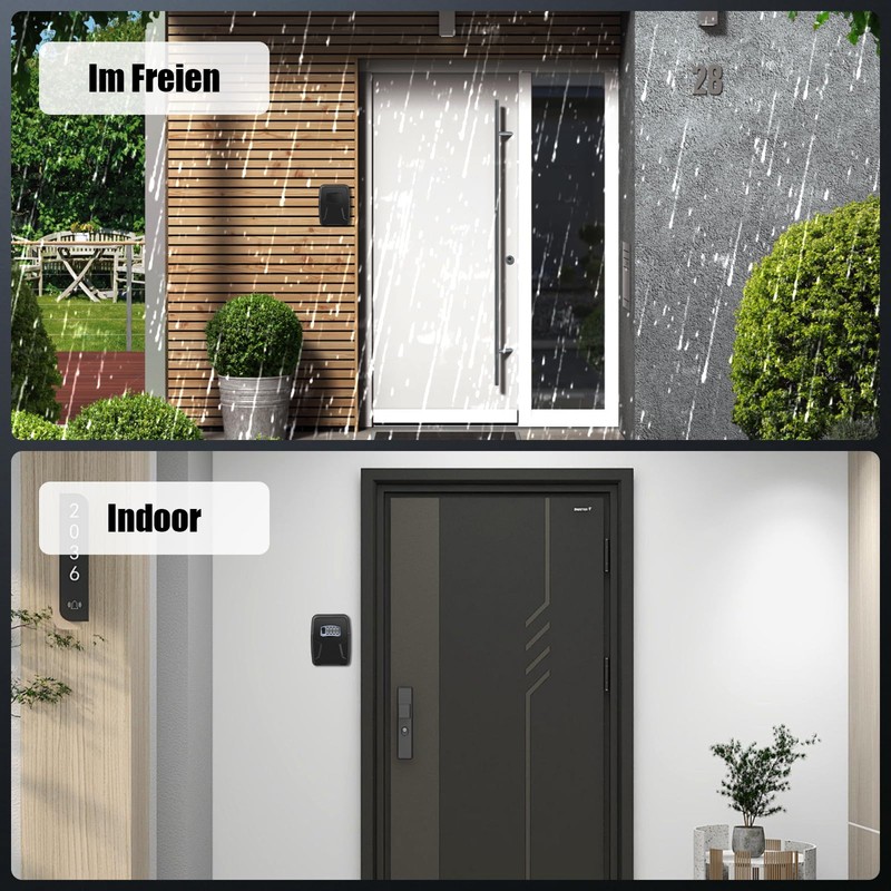 Diyife Large Key Safe for Wall Mounting, Weatherproof Key Box