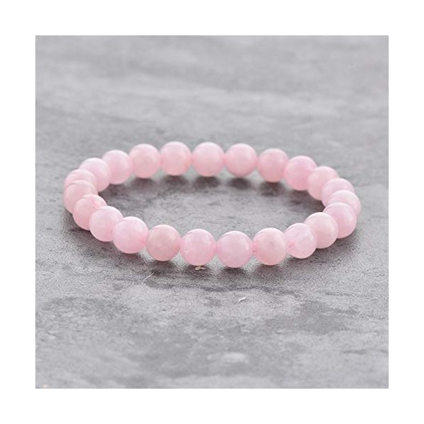 MYSTIQS Lava Stone & Rose Quartz Crystals Beaded Bracelet Essential Oil Diffuser for Men,Women + Free Aromatherapy E-Book Ideal for Anti-Stress or Anti-Anxiety